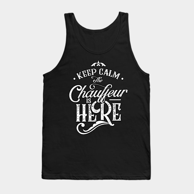 Cabriver Limousine Service Driver Chauffeur Cab Tank Top by dr3shirts